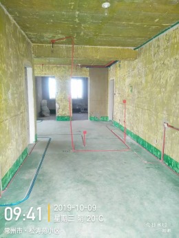 常州布谷鸟设计 松涛苑 105平 开水电施工