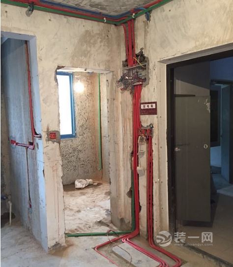 148平米四室一厅装修工地-水电验收 