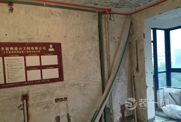148平米四室一厅装修工地-水电验收 